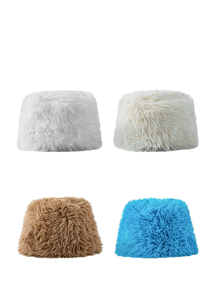 Pandaize Faux Fur Warm Plush Hat for Autumn and Winter, Thickened Fisherman Hat for Cold Weather Protection