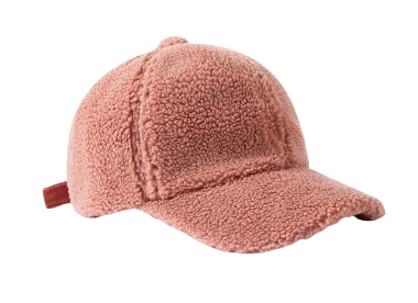 Gorro de lana de cordero: gorro de felpa de pico de pato de moda para otoño/invierno, engrosado para brindar calidez, estilo béisbol