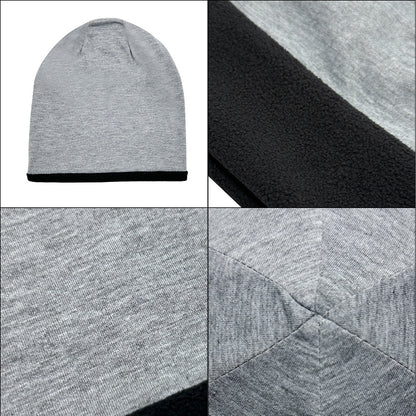 Winter Warm Ear Protection Windproof Cold-Resistant Cycling Slouchy Hat | Double Layer Thickened Fleece Beanie