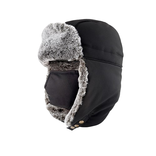 Combo de defensor de invierno: gorro de montar a prueba de viento para esquiar al aire libre con protección para los oídos, diadema con forro polar y máscara facial para brindar máxima calidez en climas fríos 