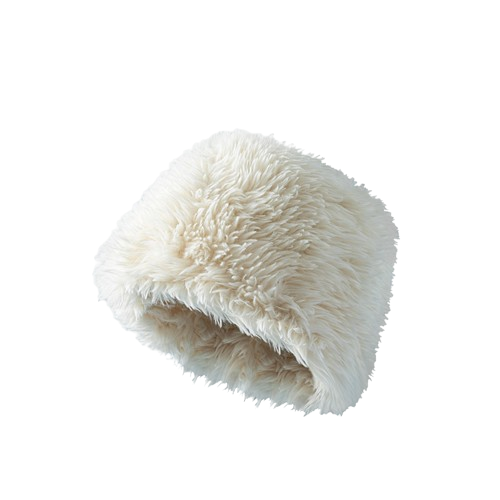 Pandaize Faux Fur Warm Plush Hat for Autumn and Winter, Thickened Fisherman Hat for Cold Weather Protection