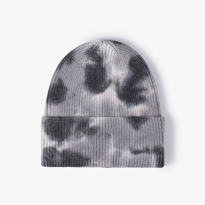 Pandaize Gorro Tie-Dye personalizado de moda: Gorro de punto con protección para los oídos, cálido y a la moda para exteriores