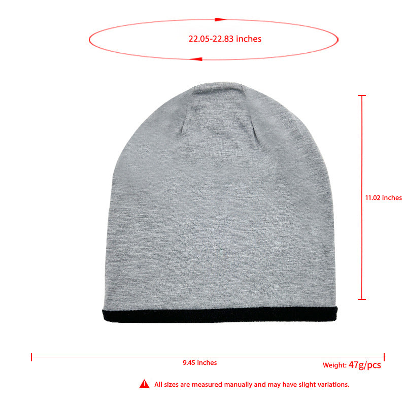 Winter Warm Ear Protection Windproof Cold-Resistant Cycling Slouchy Hat | Double Layer Thickened Fleece Beanie