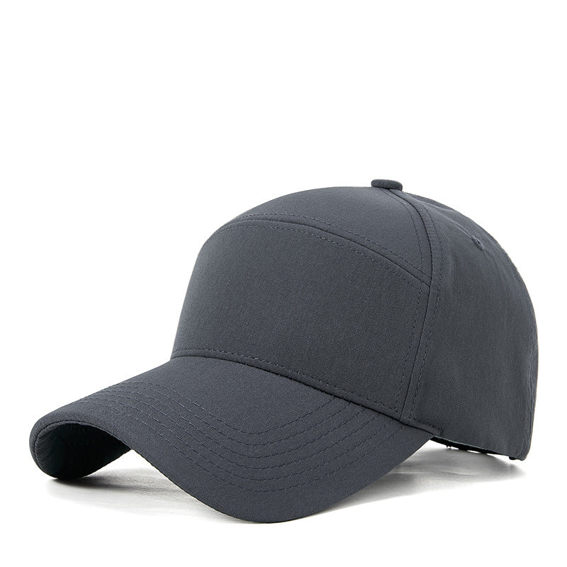 Gorra de béisbol resistente al agua de secado rápido para deportes al aire libre: ala curva, circunferencia de cabeza generosa