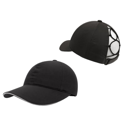 Pandaize Kids Quick-Dry UV Protection Baseball Cap with Extended Brim and Ponytail Hole