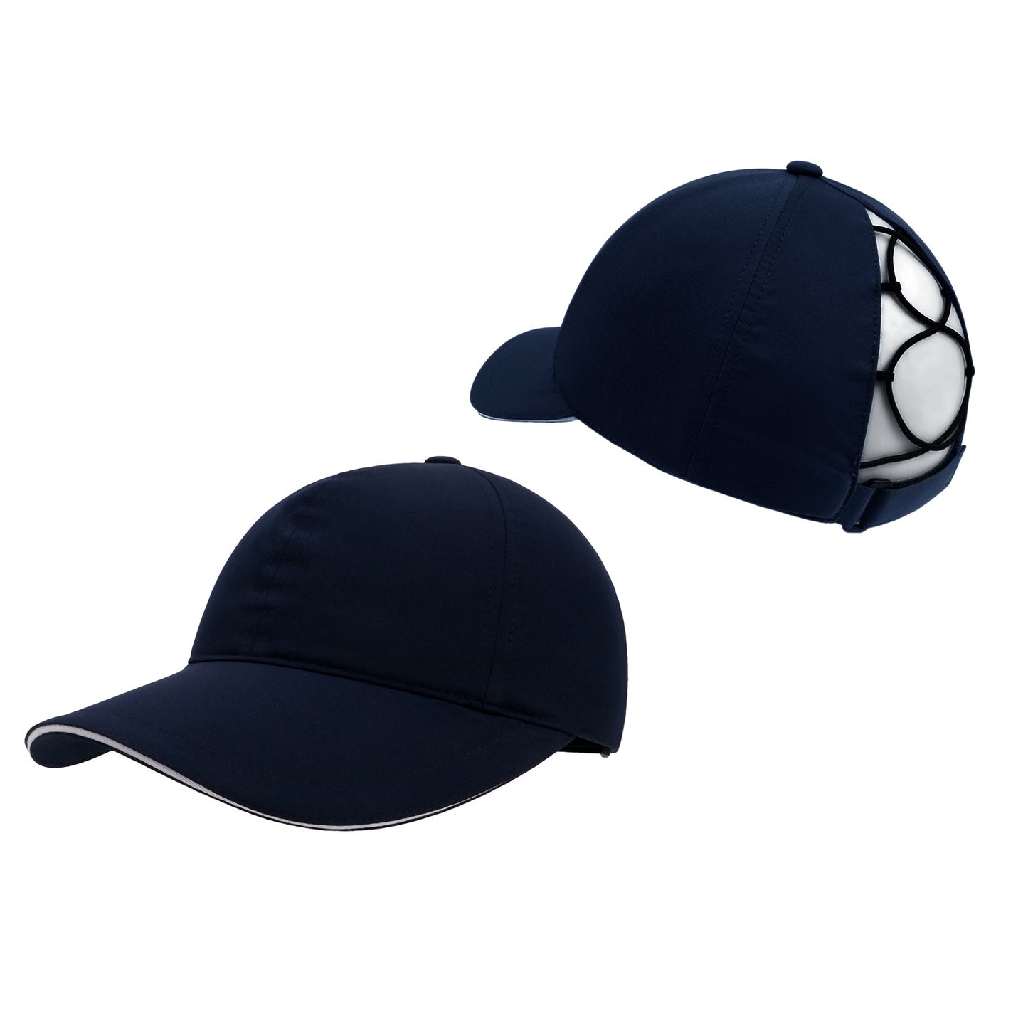 Pandaize Kids Quick-Dry UV Protection Baseball Cap with Extended Brim and Ponytail Hole