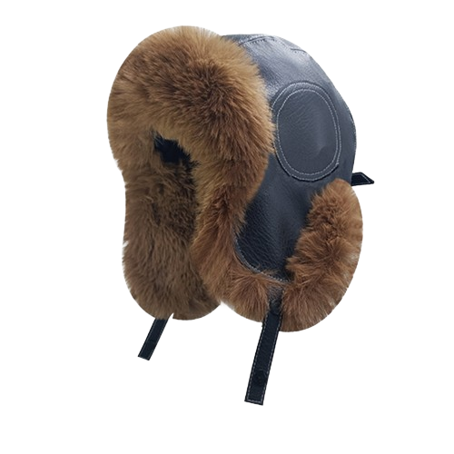 PANDAIZE Gorro de Invierno de Piel sintética: Resistente al Viento y al frío al Aire Libre, Ideal para Ciclismo, protección para los oídos, Estilo Aviador