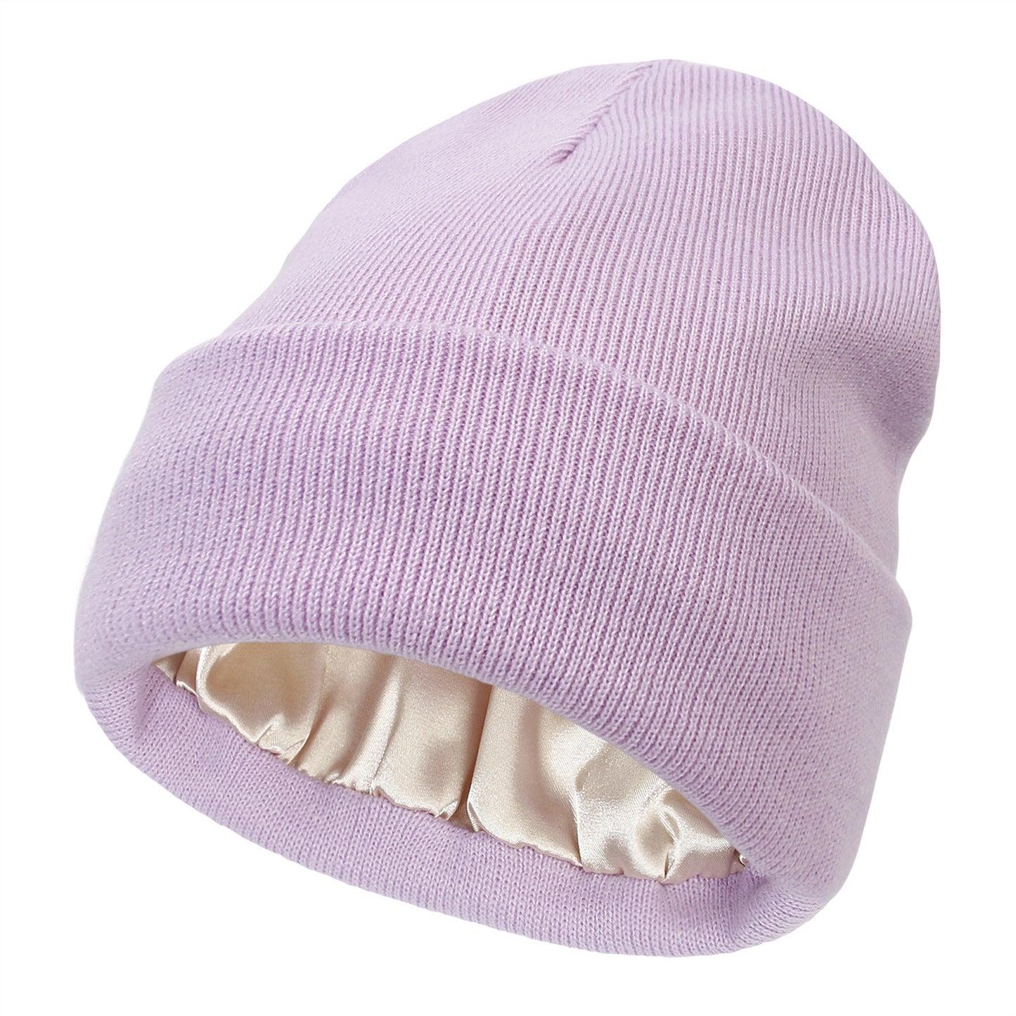 Pandaize Premium Dual-Layer Knit Hat with Satin Lining for Warmth