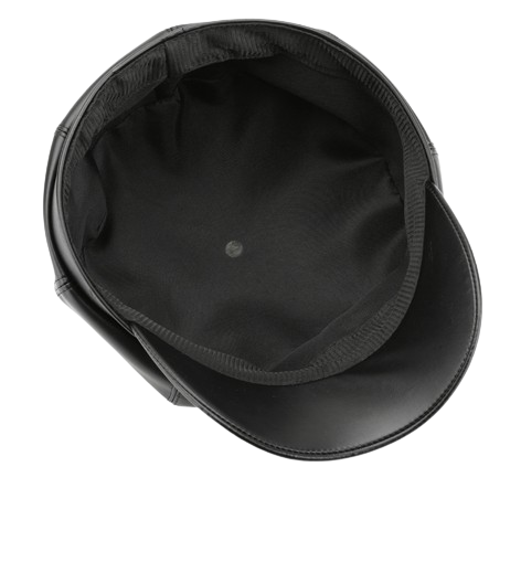 Pandaize Classic Beret: Octagonal Solid Color Leather Painter's Hat for Stylish Outdoor Warmth