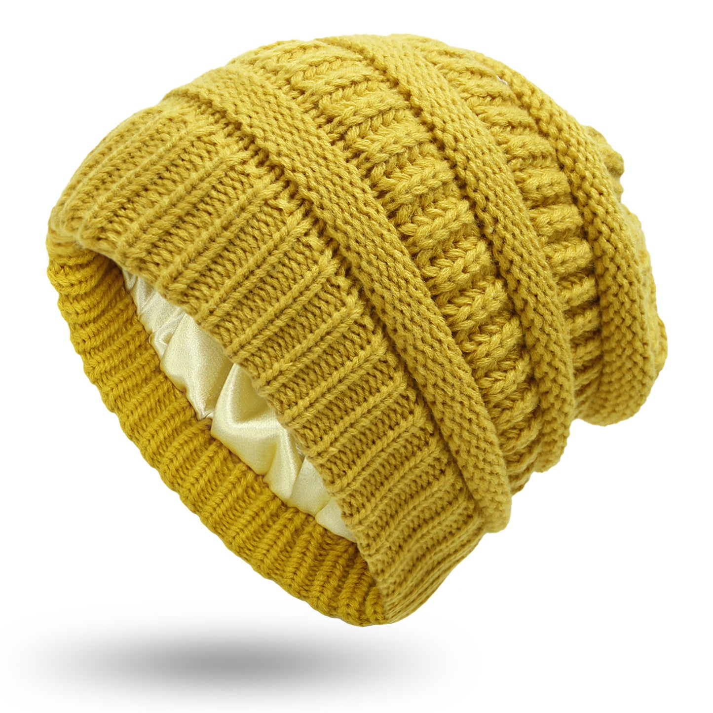 Pandaize Hat: Corduroy-Lined, Knit Beanie with Knitted Cover