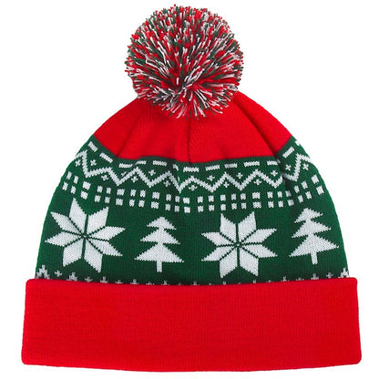 New Arrival: Christmas Knit Beanie with Pom-Pom