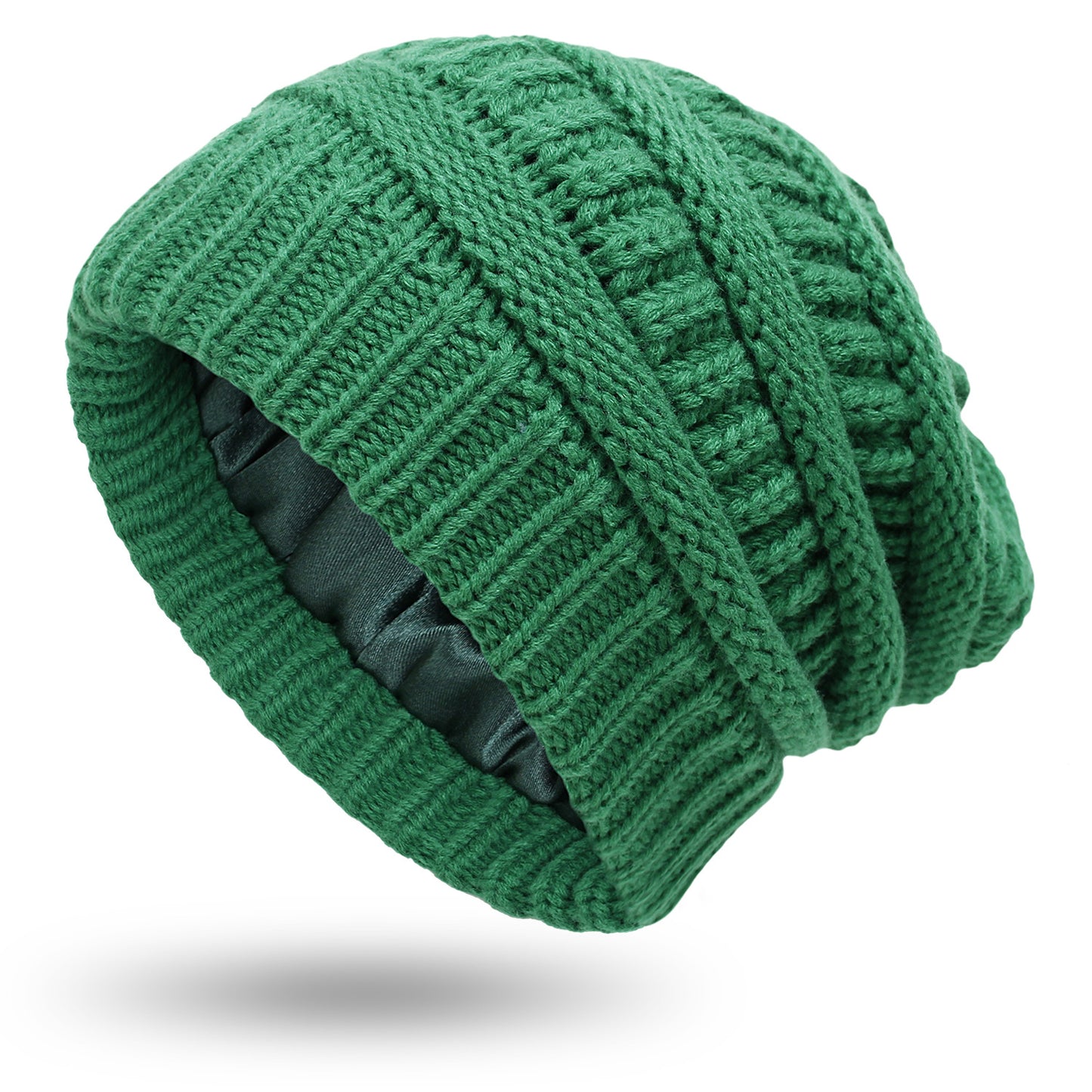 Pandaize Hat: Corduroy-Lined, Knit Beanie with Knitted Cover