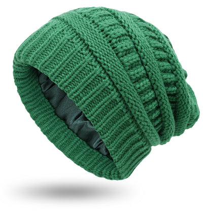 Gorro Pandaize: gorro de punto con forro de pana y funda de punto