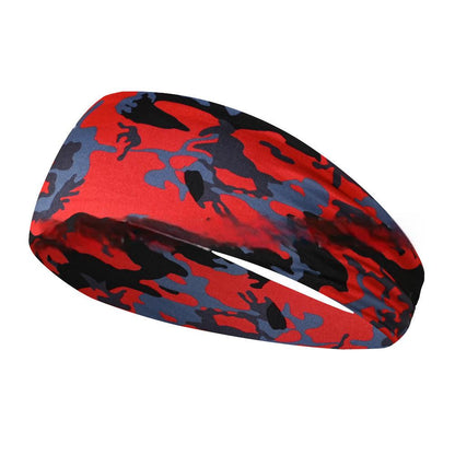 Camo Print Sports Headbands, Yoga Sport Sweat Headband, Yoga Hair Bands Head Sweat Bands