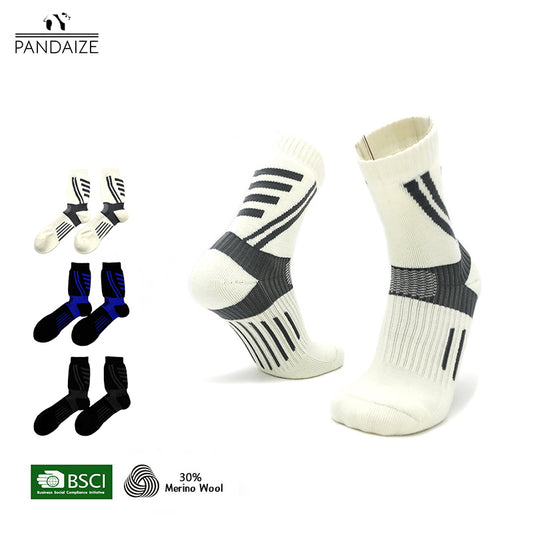 Pandaize Merino Wool Socks – Thickened Ski Socks, Outdoor Hiking & Mountaineering Mid-Calf Sports Socks