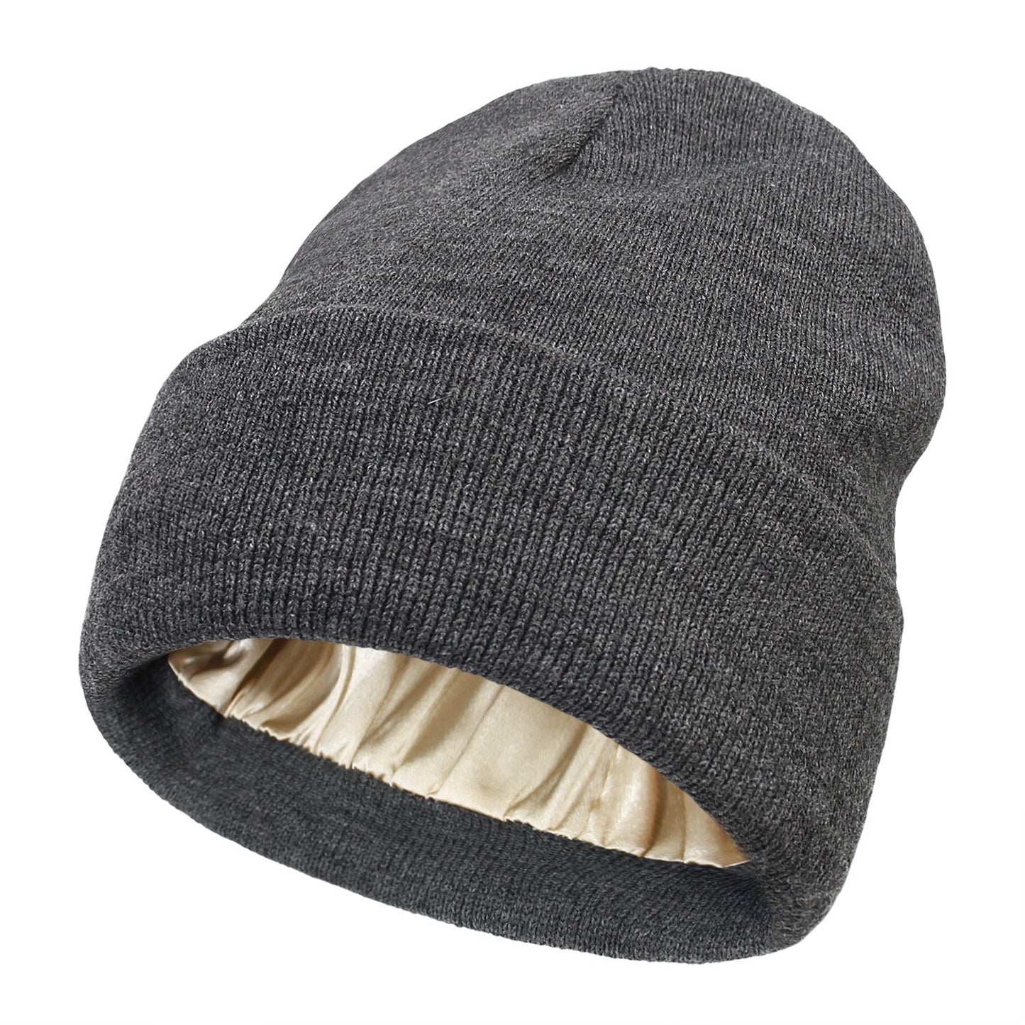 Pandaize Premium Dual-Layer Knit Hat with Satin Lining for Warmth