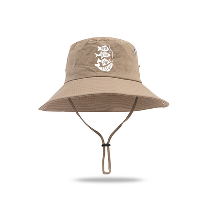 Here Fishy Fishy Fishy!! Sun Hat UV Protection Breathable Outdoor Fishing Cap