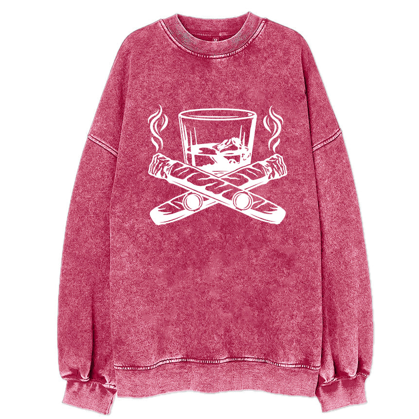 Whiskey And Cigar Vintage Sweatshirt