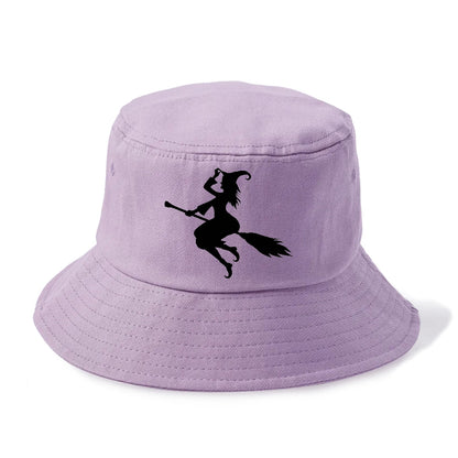 Enchanting Witch On Broom Hat (limited Edition) Bucket Hat