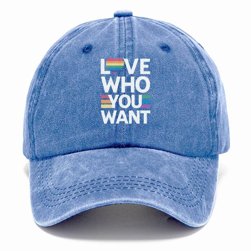 Empowering Diversity: Expressive 'Love Who You Want' Hat - Pandaize