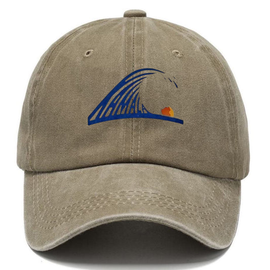 Ocean Wave and Flame Classic Cap