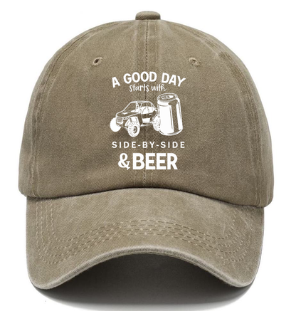 A Good Day Starts With Side-by-Side & Beer Classic Cap