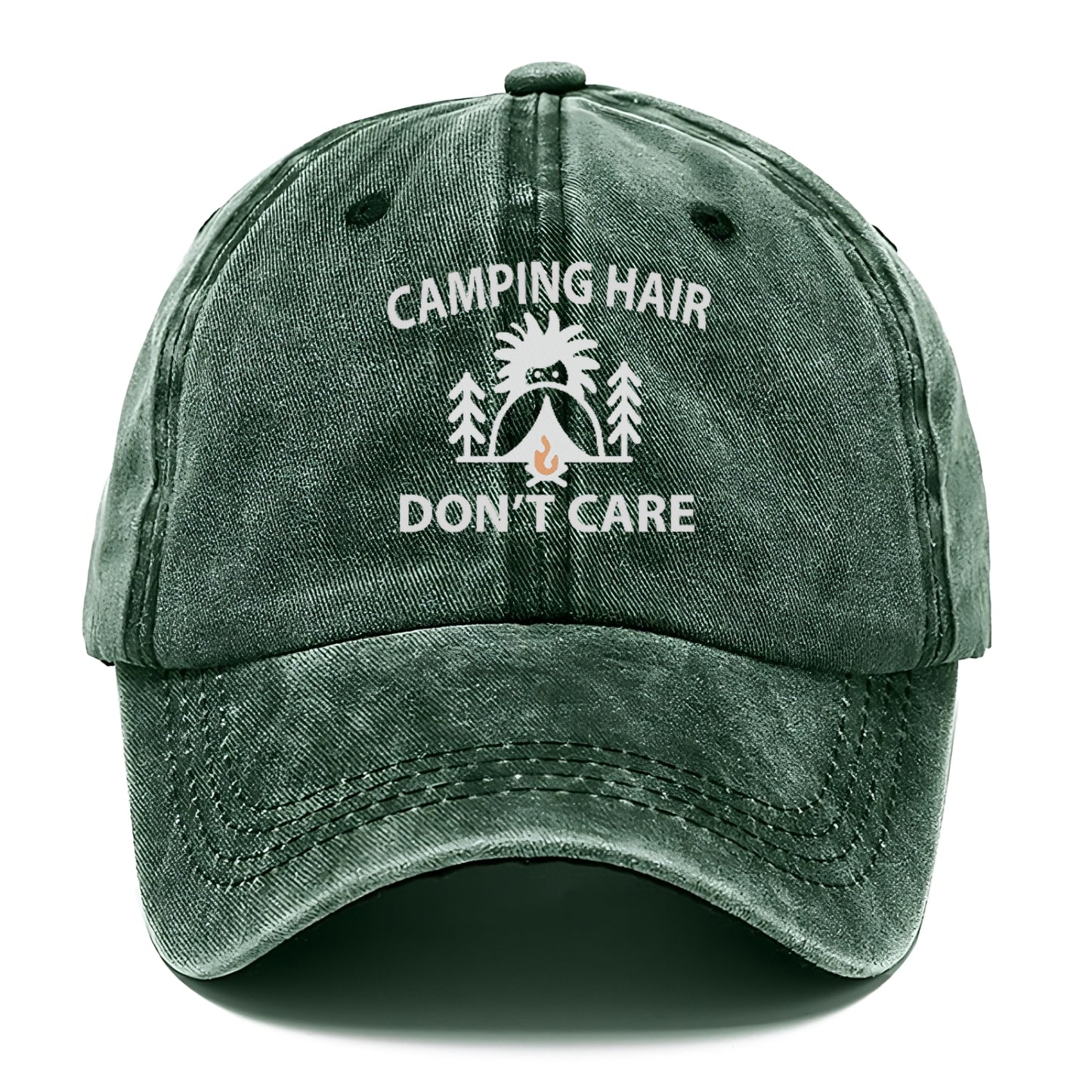 camping hair don't care Hat