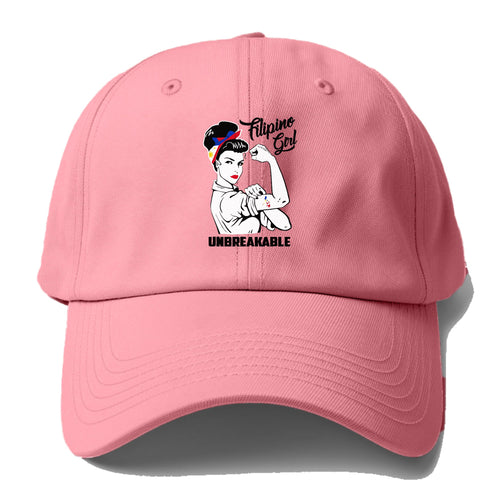 Filipino Girl Unbreakable Baseball Cap For Big Heads