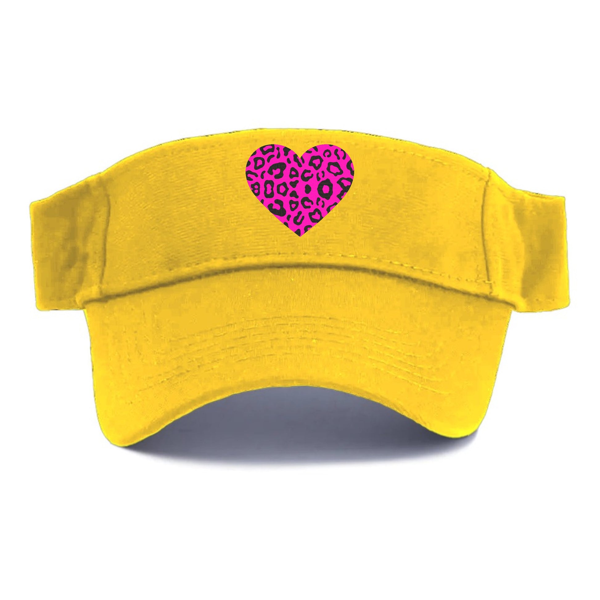 Retro 80s Heart Cheetah Print Hat