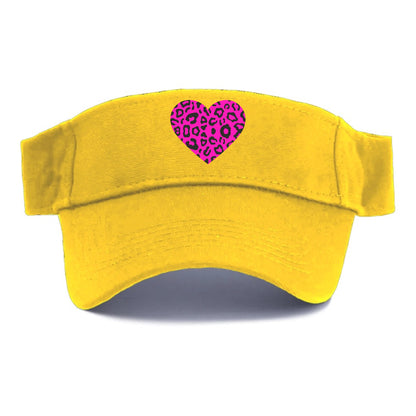 Retro 80s Heart Cheetah Print Hat