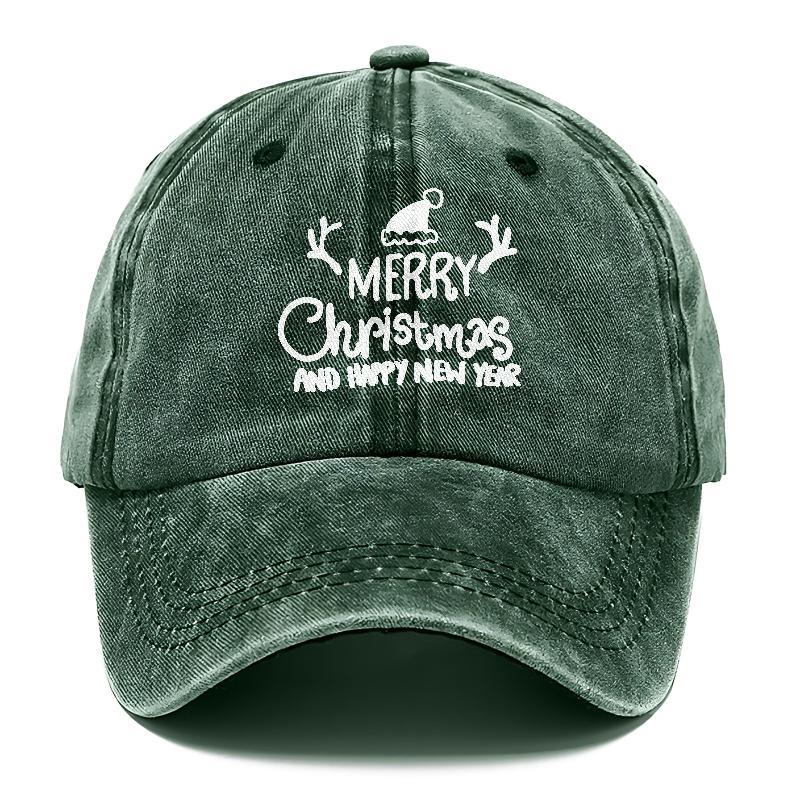 Merry Christmas And Happy New Year Hat