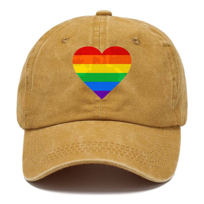 raindow heart Hat