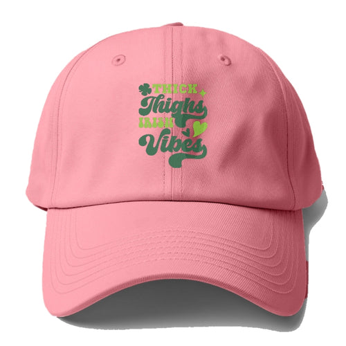 Thick Thighs Irish Vibes Baseball Cap For Big Heads