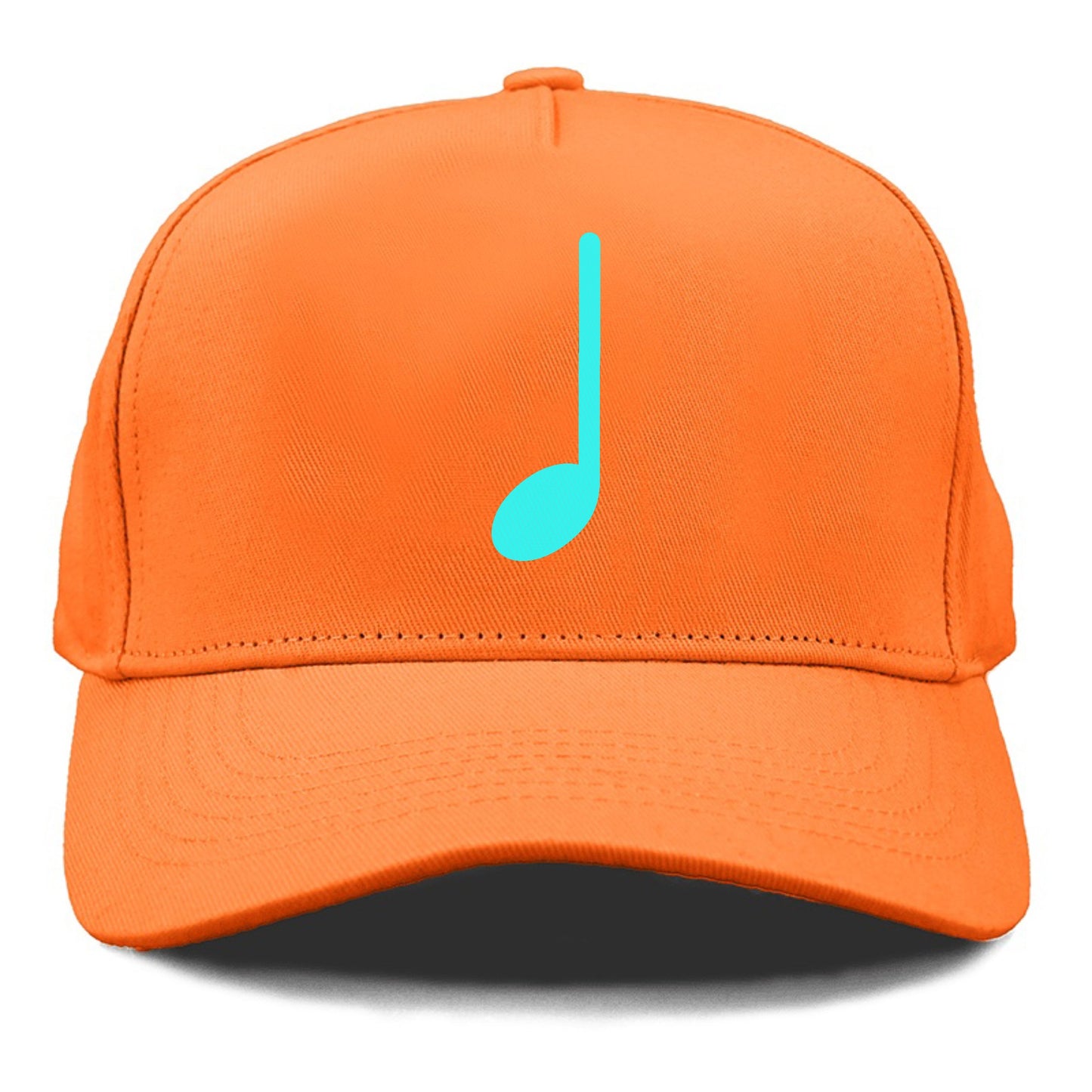 Retro 80s Music Note Blue Hat