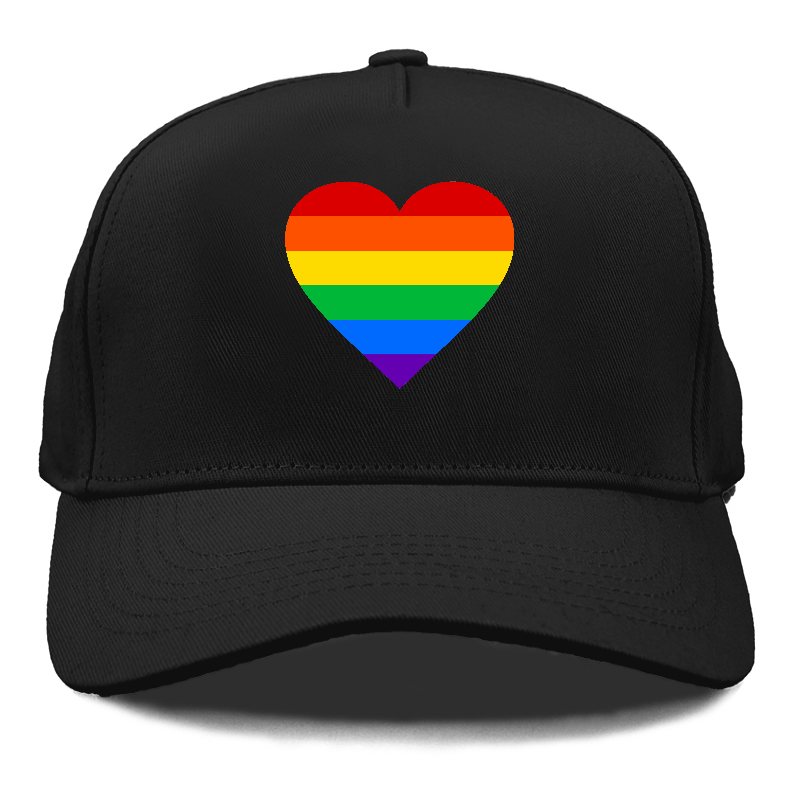 raindow heart Hat