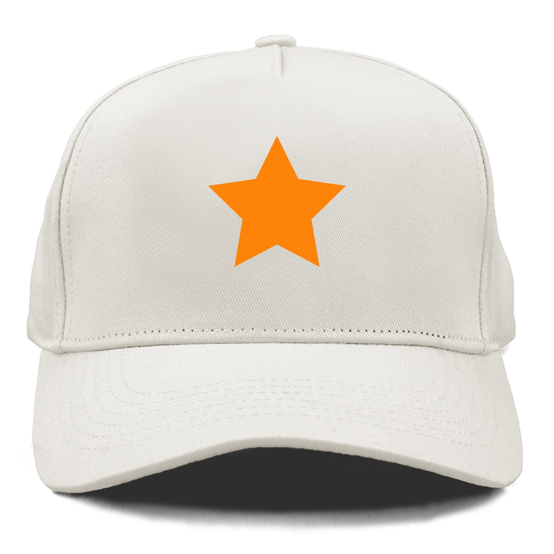 Retro 80s Star Orange Hat