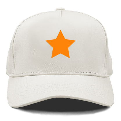 Retro 80s Star Orange Hat