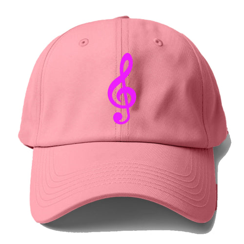 Retro 80s Music Note Purple Baseball Cap For Big Heads