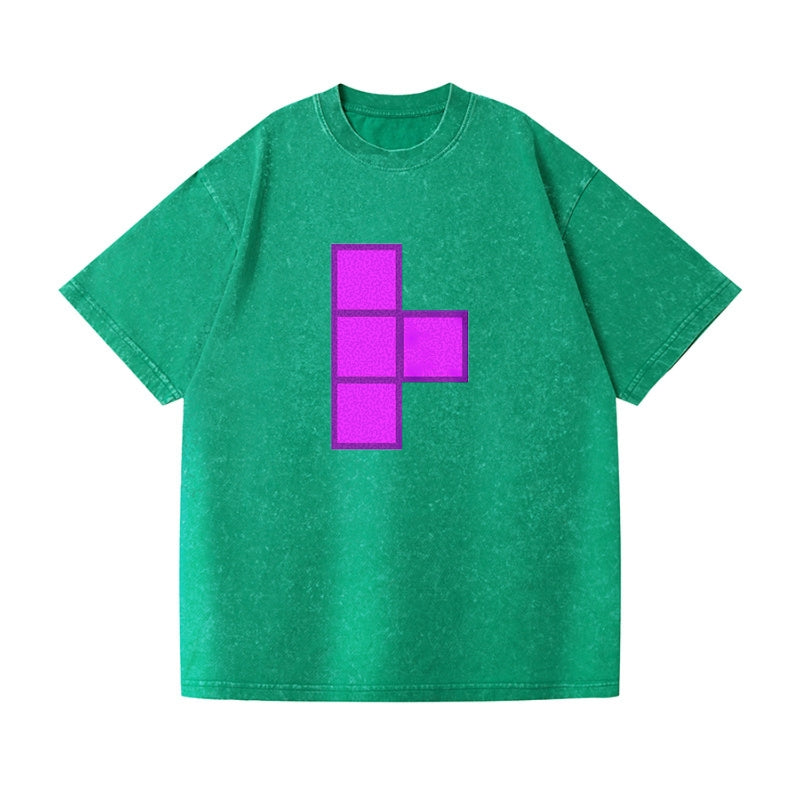 Retro 80s Tetris Blocks Purple Hat