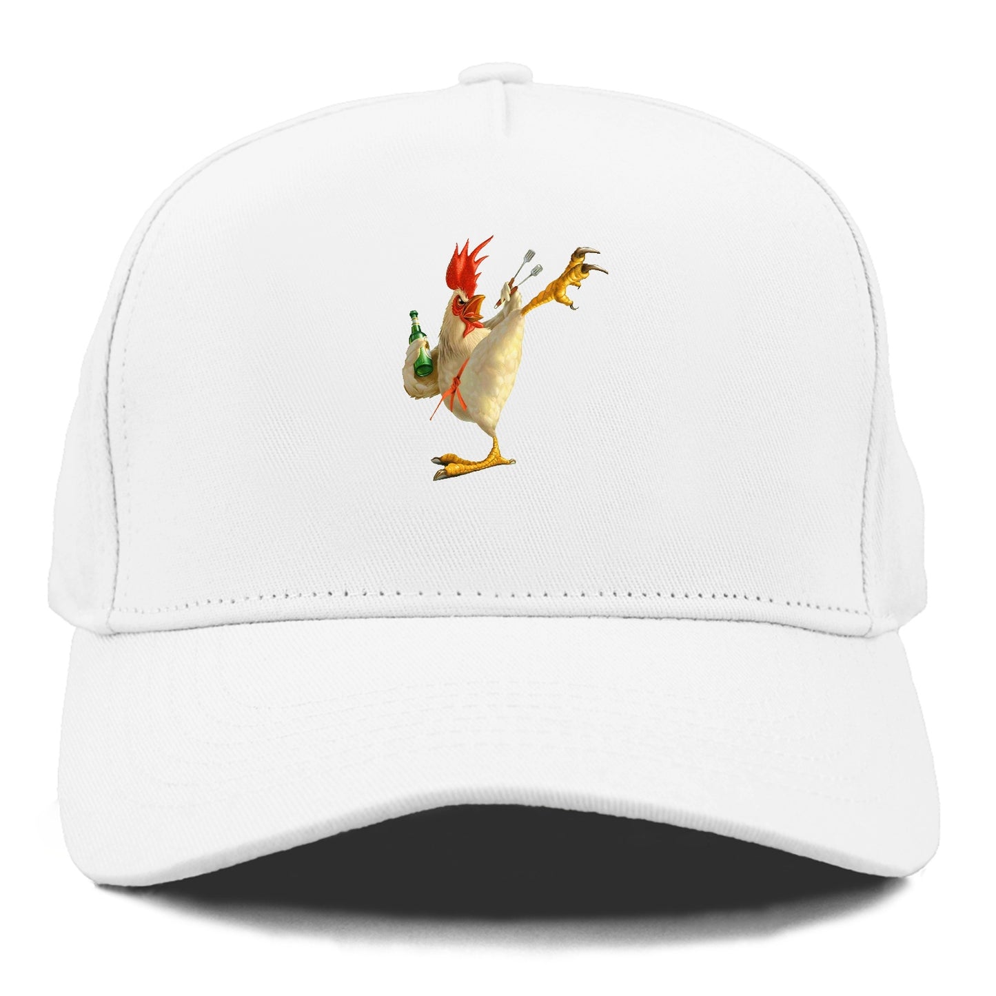 Crazy Rooster Fantasy Art Hat