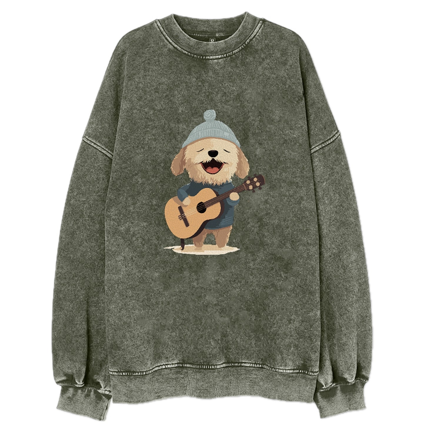 dog playing guitar Hat