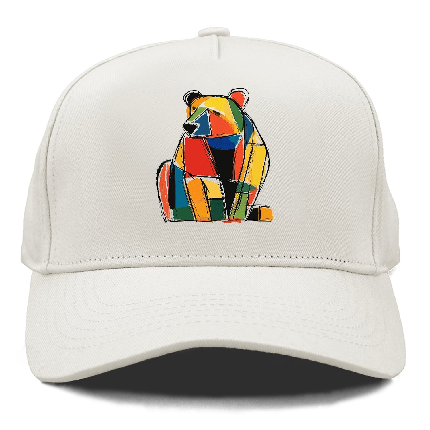 Colorful Abstract Bear Hat