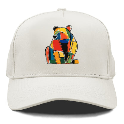 Colorful Abstract Bear Hat