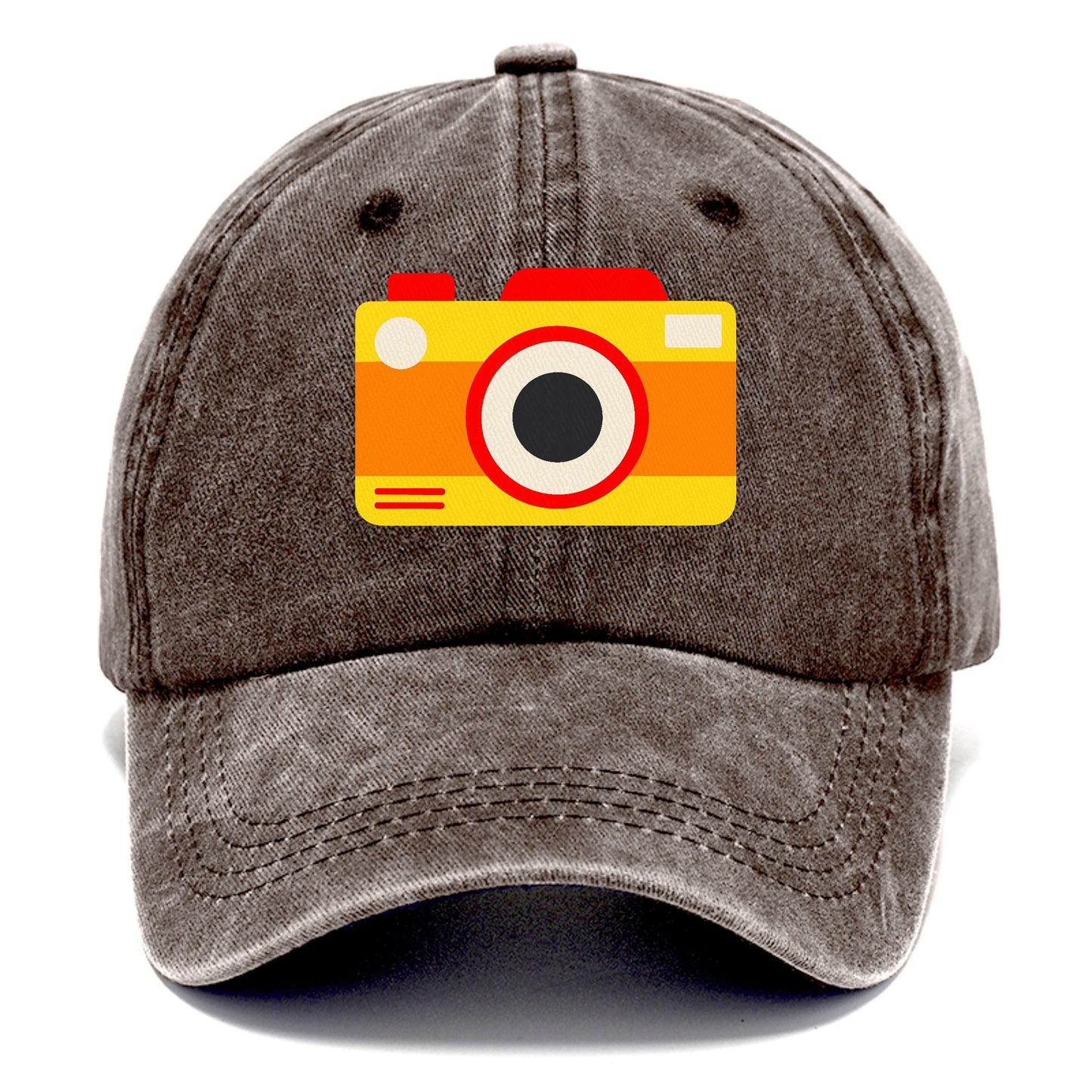 Retro 80s Camera Yellow Hat