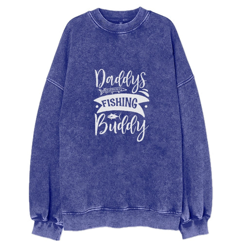 Daddy's Fishing Buddy Vintage Sweatshirt