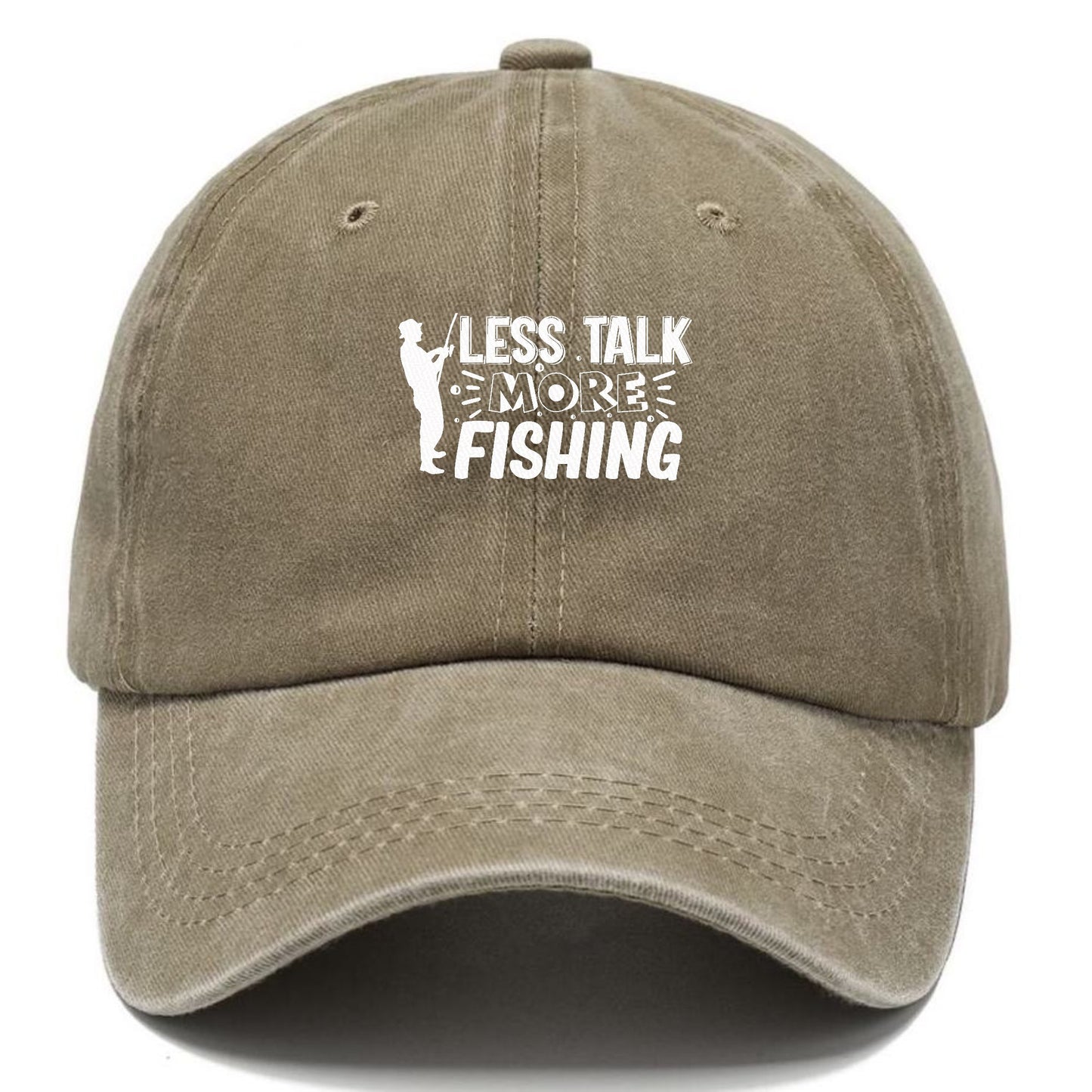 less talk more fishing Hat