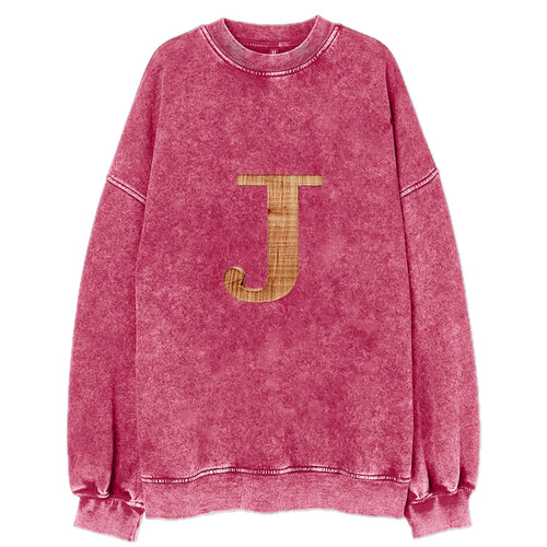 Letter J Vintage Sweatshirt