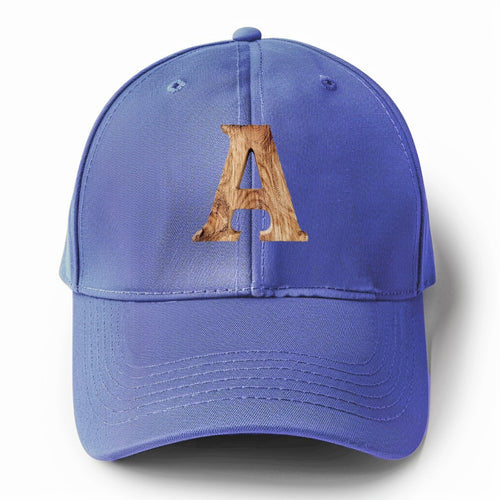 Letter A Solid Color Baseball Cap