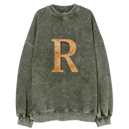 Letter R Vintage Sweatshirt