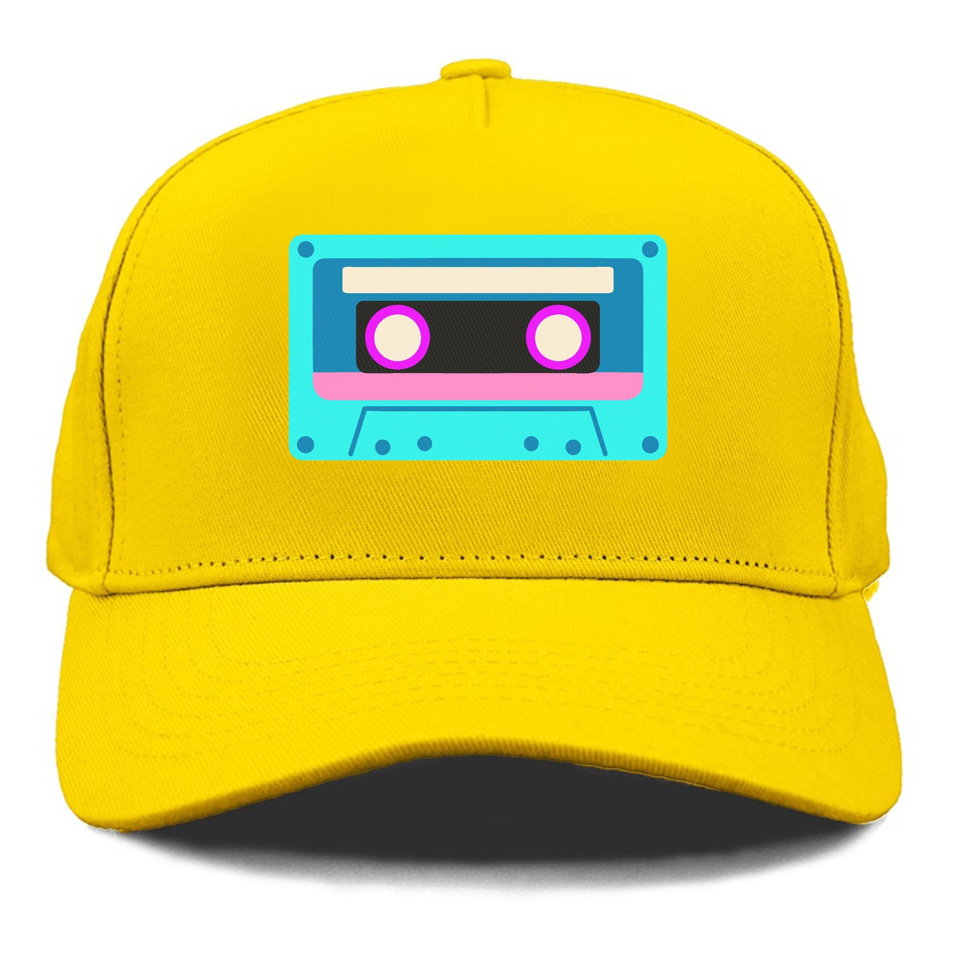 Retro 80s Cassette Blue Hat